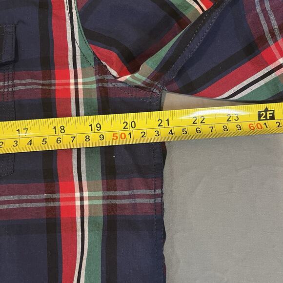 Losan Button Mens Long Sleeve Shirt Plaid "Athletic Performance Greatest League" - Picture 8 of 8